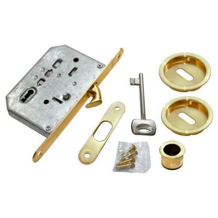 Комплект для раздвижных дверей Morelli MHS-1 L SG золото матовое