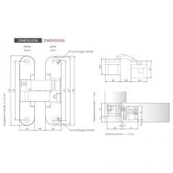 Петля скрытая Morelli HH-18 PC