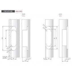 Петля скрытая Morelli HH-18 PC