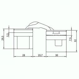 Петля скрытая Morelli HH-18 PC