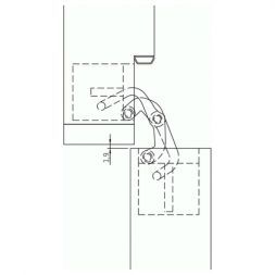Петля скрытая Morelli HH-18 PC