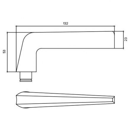 Ручка межкомнатная ARCHIE S040 14899 Motive Line