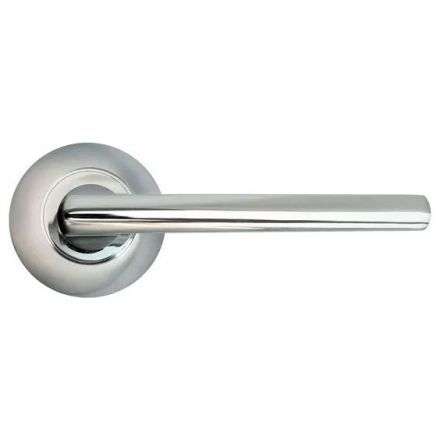 Ручка дверная Morelli MH-25 SC/CP хром матовый/хром