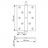 Петля латунная с коронкой правая Morelli MB 120X80X3.5 AB R C бронза античная