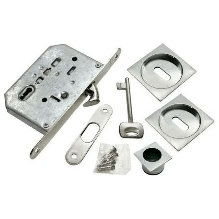 Комплект для раздвижных дверей Morelli MHS-2 L SC хром матовый