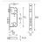 Замок врезной ARCHIE L01-45-70 TR AB/ACF