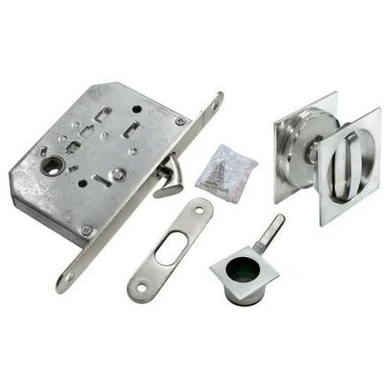 Комплект для раздвижных дверей Morelli MHS-2 WC SC хром матовый