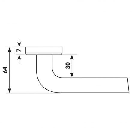 Ручка дверная Morelli SPUTNIK-SQ CAFFE кофе