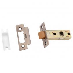 Защелка врезная межкомнатная с пластиковым язычком BUSSARE L6-45 PLAST ANT.BRONZE Античная бронза