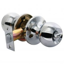 Дверная ручка Rucetti HK-01 WC PC фиксатор WC полированный хром