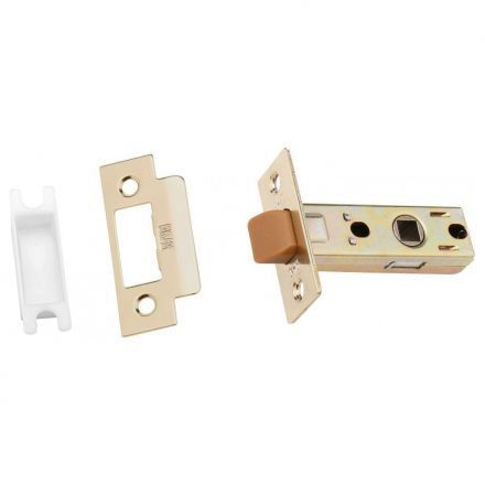 Защелка врезная межкомнатная с пластиковым язычком BUSSARE L6-45 PLAST GOLD Золото