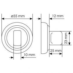 Завертка сантехническая Morelli MH-WC-CLASSIC PG золото