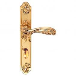 Ручка межкомнатная с вертушкой ARCHIE GENESIS FLOR S.GOLD (OL)