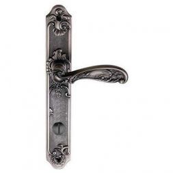 Ручка межкомнатная с вертушкой ARCHIE GENESIS FLOR BL.SILVER (OL)