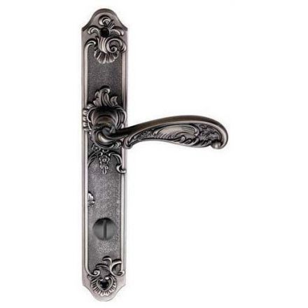 Ручка межкомнатная с вертушкой ARCHIE GENESIS FLOR BL.SILVER (OL)