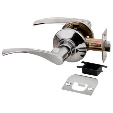 Дверная ручка Rucetti HK-02 PC без фиксатора полированный хром