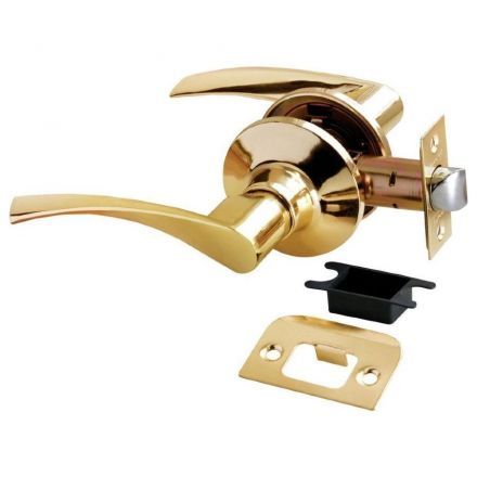 Дверная ручка Rucetti HK-02 PG без фиксатора золото