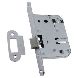 Защелка механическая с пластиковым язычком BUSSARE PLAST50/70 CHROME Хром