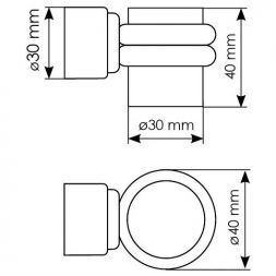 Дверной ограничитель магнитный Morelli MDS-4 PC хром