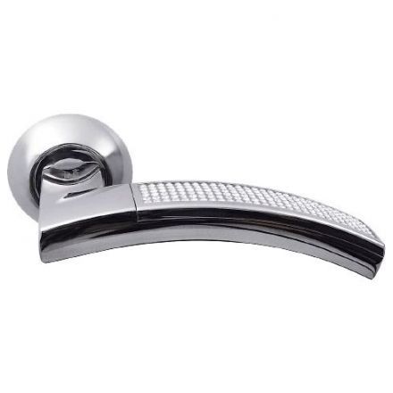 Ручка межкомнатная ARCHIE SILLUR 132 P.CHROME/CRYSTAL Bravia Line