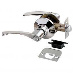 Дверная ручка Rucetti HK-02 WC PC фиксатор WC полированный хром