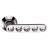 Ручка межкомнатная ARCHIE SILLUR 200 P.CHROME/CRYSTAL Bravia Line