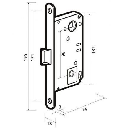 Защелка сантехническая бесшумная ADDEN BAU WC 414 BRONZE
