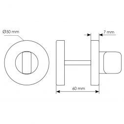 Завертка сантехническая Morelli LUX-WC-R CAFFE кофе