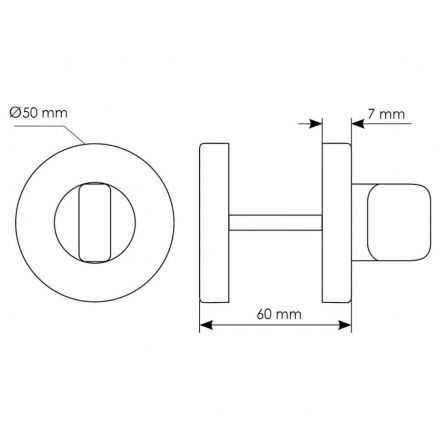 Завертка сантехническая Morelli LUX-WC-R CAFFE кофе