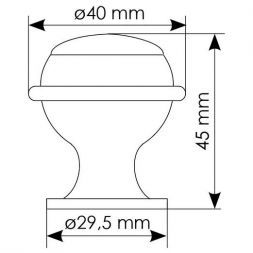 Дверной ограничитель Morelli DS7 IB итальянская бронза