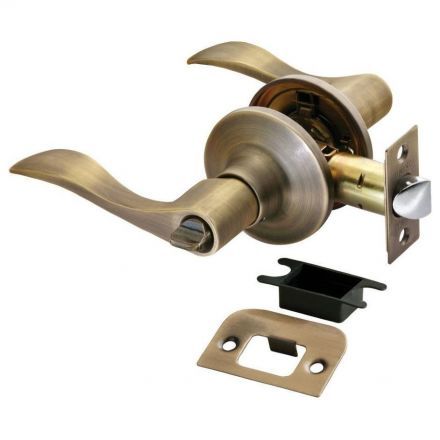 Дверная ручка Rucetti HK-03 WC MAB фиксатор WC матовая античная бронза