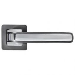 Ручка дверная Morelli MH-46 GR/CP-S55 графит/хром