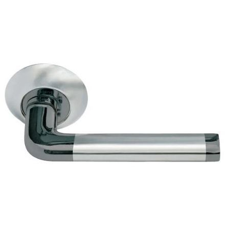 Ручка дверная Morelli MH-03 SN/BN никель матовый/никель черный