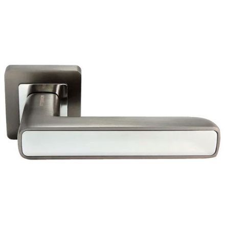 Ручка дверная Morelli MH-44 GR/CP-S55 графит/хром