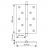 Петля стальная правая Morelli MS 100X70X2.5 R COF кофе