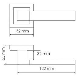 Ручка дверная Morelli MH-28 BL-S черный