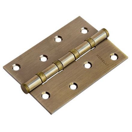 Петля стальная универсальная 1шт. Morelli MS 100X70X2.5-4BB AB бронза античная