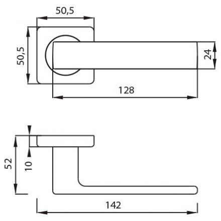 Ручка межкомнатная ARCHIE S040 130CC Esta Line