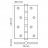Петля стальная универсальная 1шт. Morelli MS 100X70X2.5-4BB BL черный