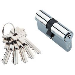 Ключевой цилиндр ключ-ключ ADDEN BAU CYL 5-60 KEY CHROME