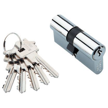 Ключевой цилиндр ключ-ключ ADDEN BAU CYL 5-60 KEY CHROME
