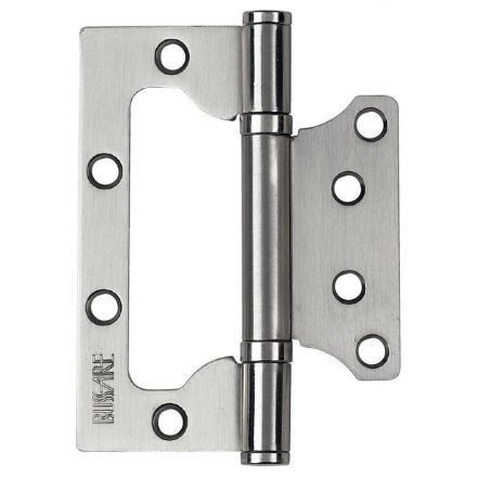 Петля универсальная накладная с 2 подшипниками BUSSARE B020-U 100X75X2.5-2BB-1SC Хром матовый