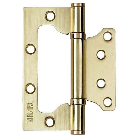 Петля универсальная накладная с 2 подшипниками BUSSARE B020-U 100X75X2.5-2BB-1SG Золото матовое