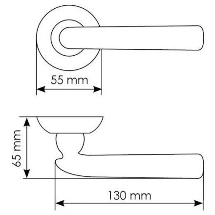 Ручка дверная Morelli MH-30 COF кофе