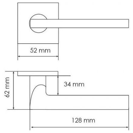 Ручка дверная Morelli MH-50-S6 BL черный