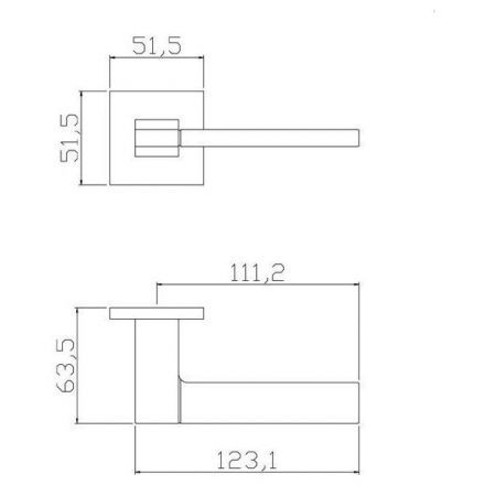 Ручка дверная ADDEN BAU COSMO S-533 BLACK