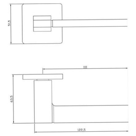 Ручка дверная ADDEN BAU COSMO S-533 GRAPHITE