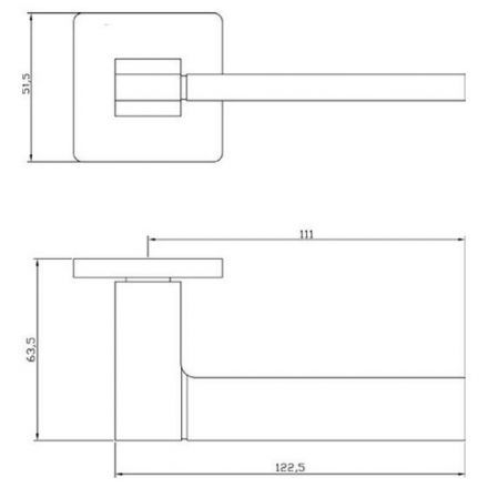 Ручка дверная ADDEN BAU COSMO S-533 NICKEL