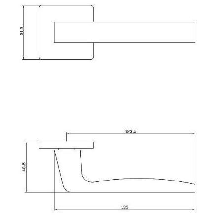 Ручка дверная ADDEN BAU DUNE S-531 BLACK