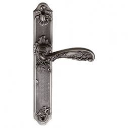 Ручка межкомнатная ARCHIE GENESIS FLOR BL.SILVER (PS)
